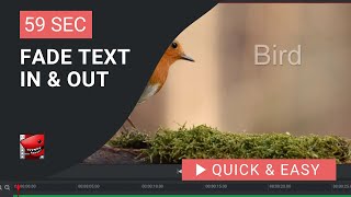 Lightworks Tutorial How to Fade Text in and Out in Lightworks [upl. by Akinit762]