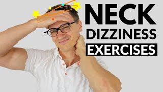 Neck Exercises for Dizziness  Neck Dizziness  Cervicogenic Dizziness [upl. by Genny]