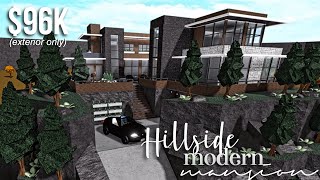 Hillside Modern Mansion part1exterior  Roblox Bloxburg  GamingwithV [upl. by Grinnell927]