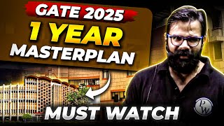 GATE 2025 Preparation Strategy  Complete One Year RoadMap For GATE 2025 Exam [upl. by Reggy]