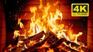 🔥 Cozy Fireplace 4K 12 HOURS Fireplace with Crackling Fire Sounds Crackling Fireplace Ambience [upl. by Navert]