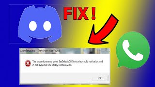 How To Fix Kernel32dll Error Discord And WhatsappBy Gaming With Awais [upl. by Pisarik]