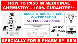 Medicinal Chemistry  How to Pass in Medicinal Chemistry  Carewell Pharma [upl. by Annala]