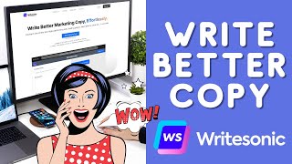 Write Better Marketing Copy Effortlessly Writesonic Review and Demo [upl. by Agee]