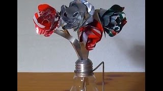 COMO hacer ROSAS CON LATAS [upl. by Goldia]