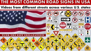 THE MOST COMMON ROAD SIGNS IN USA [upl. by Baiss]