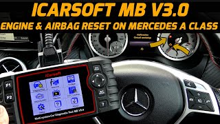 Best Scan Tool To Clear Mercedes A Class Consult Workshop Message Engine amp Airbag Light Reset [upl. by Lisette]