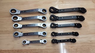 DuraTech Double 25 Degree Offset Reversible Ratcheting Wrench Set  Metric and SAE [upl. by Dyna]