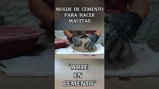 Como hacer un molde de cemento para hacer macetas [upl. by Ailak409]