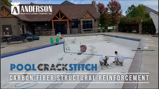 Pool Crack Stitch  Superior Carbon Fiber Reinforcement [upl. by Cynthla]