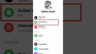 messenger activity off 📴 active status  pause [upl. by Yajet]