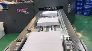 38 Reamsmin CHMA45 CUT SIZE MACHINE Cut 5 roll 68gsm paper into A4 with A4 wrapping machine [upl. by Kcirdef]