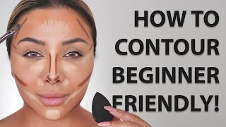 HOW TO CONTOUR YOUR FACE FOR BEGINNERS 2022  NINA UBHI [upl. by Esoranna]