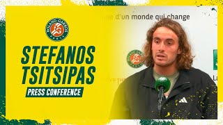 Stefanos Tsitsipas Press Conference after Round 3  RolandGarros 2023 [upl. by Raddy]