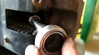 John Deere stx38 spark plug change Link to parts or accessories below [upl. by Hultgren]