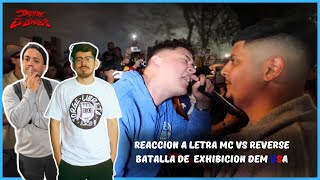 DEU reaccionamos a exhibicion Letra vs Reverse en DEM USA [upl. by Bond]