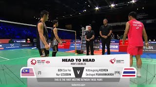 Goh Sze FeiNur Izzuddin MAS vs Kitinupong KedrenDechapol Puavaranukroh  R32 Denmark Open 2024 [upl. by Aleit]