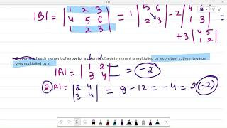 Matrices Linear Algebra  Properties of Determinants Singular and NonSingular Matrices  Part5 [upl. by Llednew]