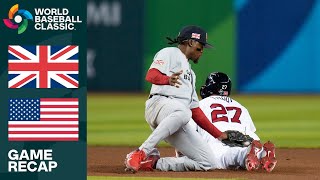 Great Britain vs USA Highlights  2023 World Baseball Classic [upl. by Veronica643]