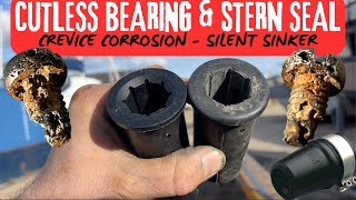 How To Change Cutless Bearing amp Stern Seal  SHOCKING FIND [upl. by Harned]