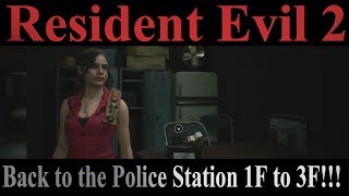 Resident Evil 2 Claire Story B Standard Return to the Police Station [upl. by Yellek]