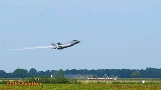 4K ACTION F35 KEEP IT LOW Volkel Air Base [upl. by Sholem]