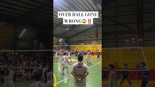 Overball gone wrong⛔😱‼️ volleyballworld volleyball fyp trend trending viralvideo shorts vlog [upl. by Ezarra]