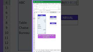 Les formules Nb et NbVal à connaître sur Excel [upl. by Allista]