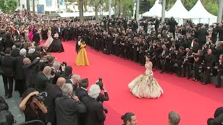 Stars attend second day of Cannes film festival [upl. by Crean]