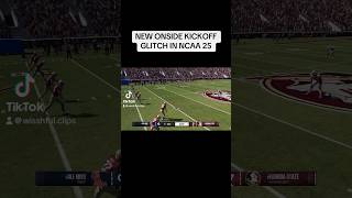 Onside kickoff glitch in NCAA 25 kickoffglitch ncaa25 trendingshorts glitch [upl. by Krell382]