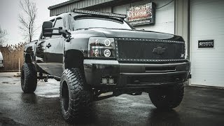 Spotlight  2010 Chevy Silverado 1500 with 75quot lift 20x12s and 35s [upl. by Alig]