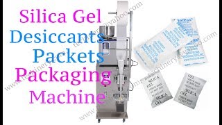 Silica Gel Desiccant packing machine silica gel packets sachets making machine [upl. by Gillan]