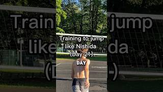 Training to jump like Nishida Day 21 volleyball [upl. by Iruahs]