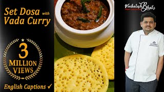 venkatesh bhat makes set dosa and vadacurry  set dosa recipe  vadacurry recipe in Tamil [upl. by Warner]