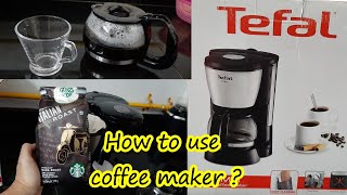 How to make coffee in a coffee maker  Tefal coffee maker  Aayushi Roy  Hashtaghaqse [upl. by Pulchi]