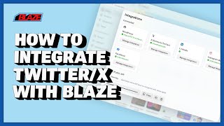 How to integrate Blaze with XTwitter [upl. by Quintie]