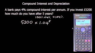 Compound Interest and Depreciation [upl. by Ahseihs903]