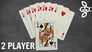 How To Play Hearts with 2 Players  Card Game Rules [upl. by Castara]