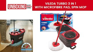 Vileda Turbo 3 in 1 with Microfibre Pad Spin Mop For Cleaning Floors [upl. by Ikcin]