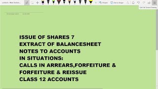 Issue Of Shares 7 Class 12 Accounts [upl. by Sulakcin]