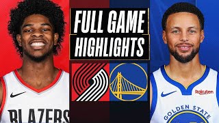 WARRIORS vs TRAIL BLAZERS Full Game Highlights  April 11 2024  NBA HIGHLIGHTS TODAY 2K23 [upl. by Citarella]