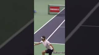 Federer shock after backspin shot tennis backspin [upl. by Naerad]