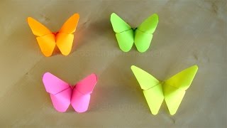 Basteln Origami Schmetterling falten mit Papier Leichte Deko selber machen 🦋 [upl. by Fenny269]