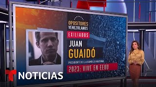 Maduro carga con una llamativa lista de opositores casi obligados a exiliarse  Noticias Telemundo [upl. by Lerad673]