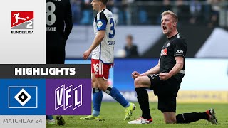 Late Shock With 1 Man Up  Hamburger SV  VfL Osnabrück 12  All Goals  MD 24 – Bundesliga 2 2324 [upl. by Alig932]