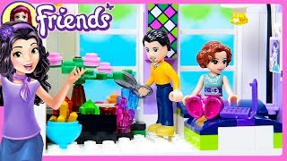 CUSTOM Parents Room for Emmas House Lego Friends Renovation Build DIY Craft Kids Toys [upl. by Ecienal412]