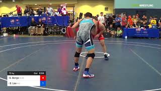 2018 FS WTT ChallengeUWW Juniors 70 SemiFinals  Brady Berge NLWC Vs Brayton Lee Red mp4 [upl. by Hibbert]