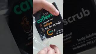 MCaffeine Naked amp Raw Coffee Scalp Scrub  Scalp Exfoliator Unboxing Texture [upl. by Jermayne]