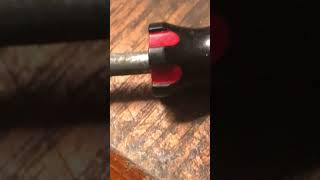 Black iron oxide having been applied to this valve stem tool [upl. by Ronel]