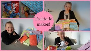 Traktatie maken  zelf zakjes maken van papier [upl. by Ayat]